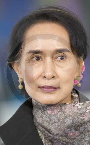 Merkel empfaengt San Suu Kyi