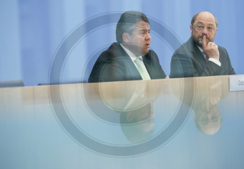 PK mit Gabriel und Schulz zur Europawahl