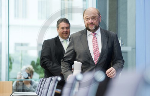 PK mit Gabriel und Schulz zur Europawahl