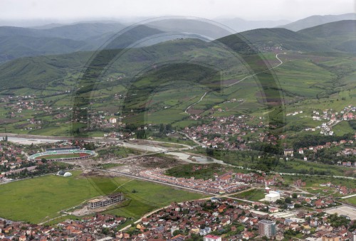 Mitrovice Luftaufnahme