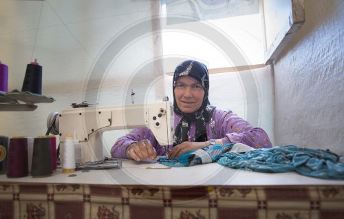 Syrische Frau im Fluechtlingslager Barr Elias