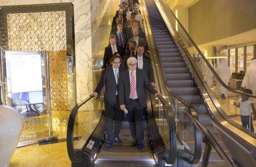 Bundesaussenminister Frank-Walter Steinmeier, SPD, besucht die Vereinigten Arabischen Emirate