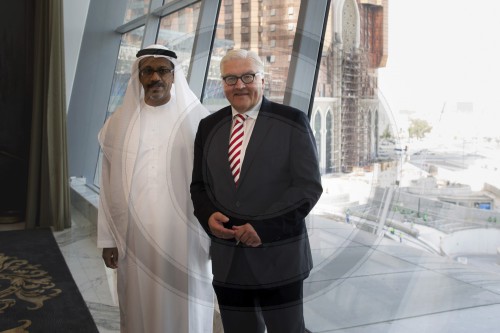 Bundesaussenminister Frank-Walter Steinmeier, SPD, besucht die Vereinigten Arabischen Emirate