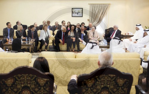 BM  Frank-Walter Steinmeier und Aussenminister S.E. Khalid bin Mohamed Al-Attiyah