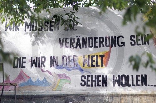 Graffiti am Postkult Verein in Halle