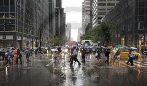 Regen in New York