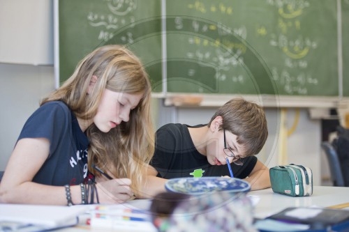 Schueler einer integrierten Gesamtschule