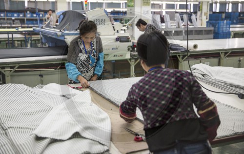 Mitarbeiterinnen der Textilfabrik Sintex