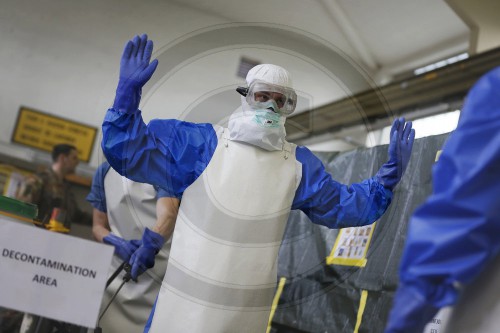 Ausbildung von Ebola-Helfern