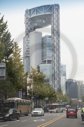 Strassenverkehr in Seoul