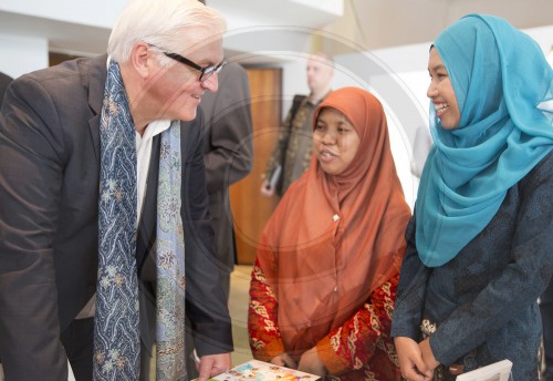 Bundesaussenminister Frank-Walter Steinmeier, SPD in Jakarta