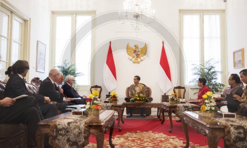 Bundesaussenminister Frank-Walter Steinmeier, SPD in Jakarta