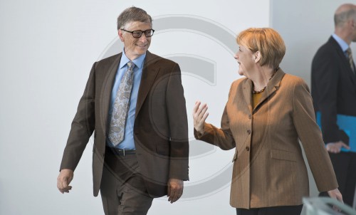 Bill Gates trifft Merkel