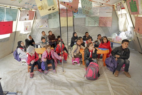 Schule fuer syrische Fluechtlinge im Libanon