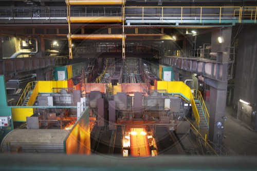 Stahlwerk  in Duisburg Hamborn der ThyssenKrupp AG