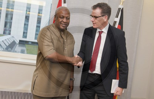 BM Mueller trifft Ghanas Praesident Mahama