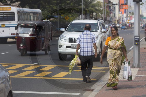 Strassenszene in Colombo