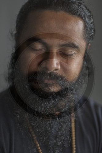 Portraet eines Mannes auf Sri Lanka