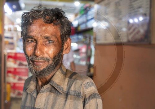 Portraet eines alten Mannes in Sri Lanka