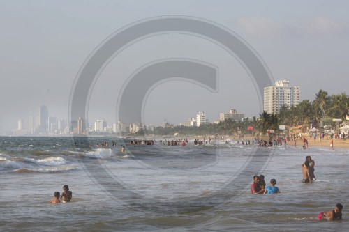 Strandszene in Colombo