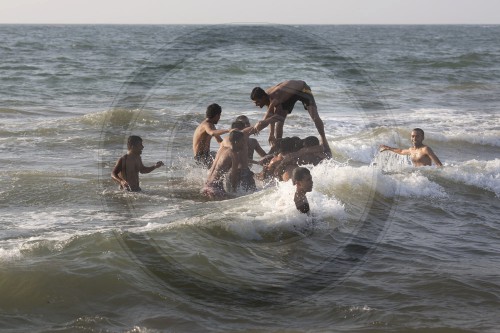 Strandszene in Colombo