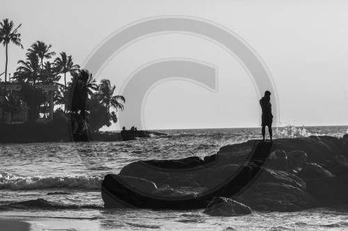 Strandszene in Colombo