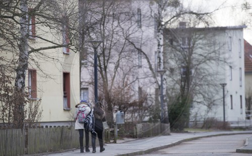 Fluechtlinge im Notauflager Marienfelde