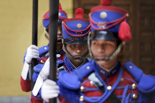 Soldaten der peruanischen Ehrengarde