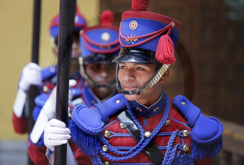 Soldaten der peruanischen Ehrengarde