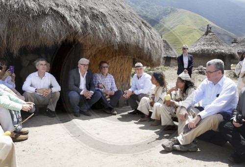 Steinmeier besucht das Dorf der Kogi San Miguel