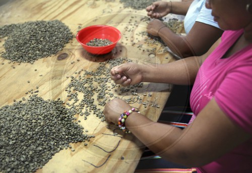 Kaffeeverarbeitungszentrum einer indigenen Gemeinde der Kogi