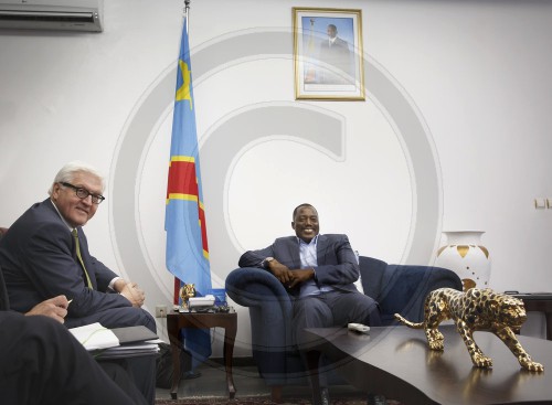 Bundesaussenminister Frank-Walter Steinmeier, SPD besucht den Kongo