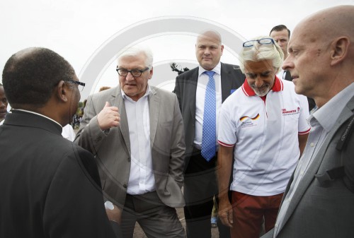 Bundesaussenminister Frank-Walter Steinmeier, SPD besucht den Kongo