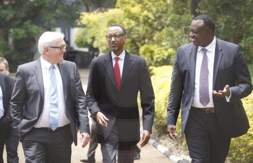 Bundesaussenminister Frank-Walter Steinmeier, SPD besucht Ruanda