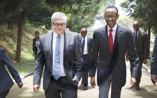 Bundesaussenminister Frank-Walter Steinmeier, SPD besucht Ruanda