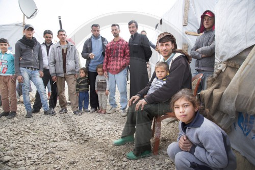 Syrier im Fluechtlingscamp