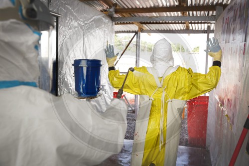 Temporaere Behandlungsstation zur Bekaempfung von Ebola