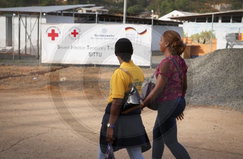 Temporaere Behandlungsstation zur Bekaempfung von Ebola