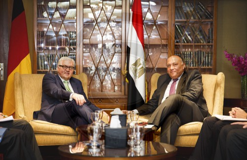 Treffen mit dem aegyptischen Aussenminister Sameh Shoukry