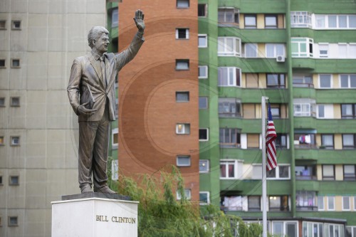 Bill Clinton im Kosovo