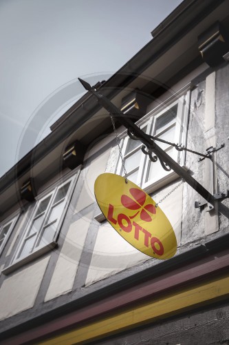 Lotto Hinweisschild in Celle