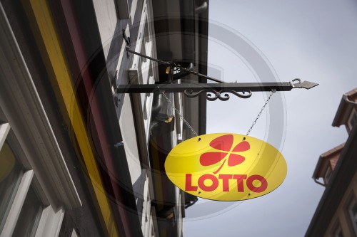 Lotto Hinweisschild in Celle