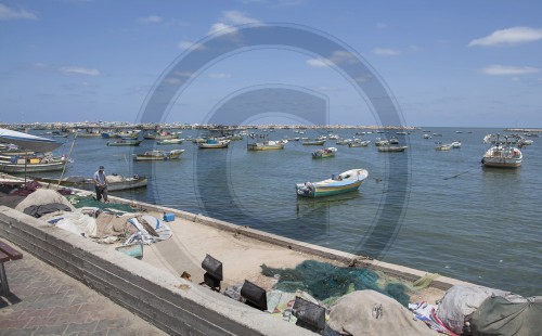 Der  Hafen von Gaza-Stadt.