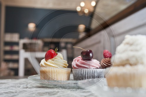 Cupcakes im Cafe