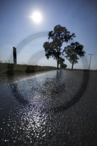 Schmelzender Asphalt