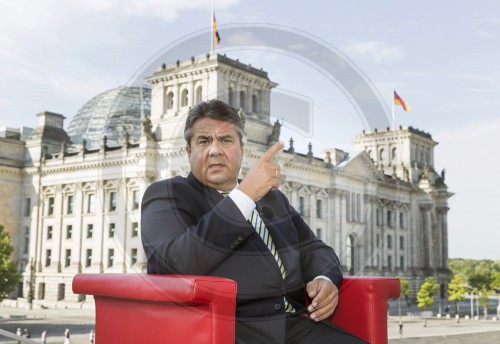 Gabriel beim ARD Sommerinterview