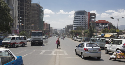 Strassenszene Addis Abeba