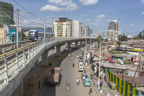 Stadtansicht von Addis Abeba
