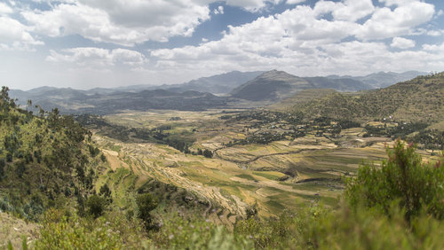Landschaftsaufnahme in Aethiopien