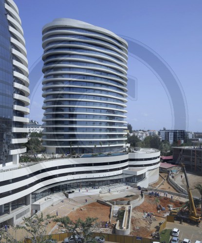 Baustelle in Maputo